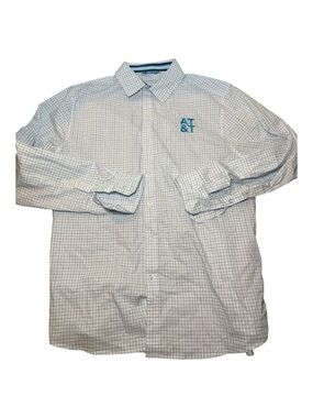 AT&T Uniform Button Up Shirt Medium Workwear Employee